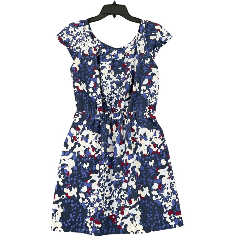 Banana Republic Abstract Print Dress Size 4 Sleeveless Modern Resort Office Chic